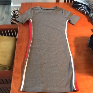H & M Bodycon Grey Casual Dress